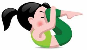 Поза йоги для освобождения газов