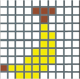 Вышивка для детей банан