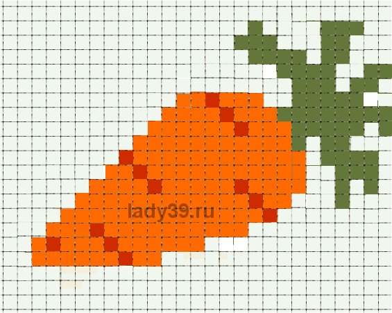 вышивка для детей 7 лет, морковка