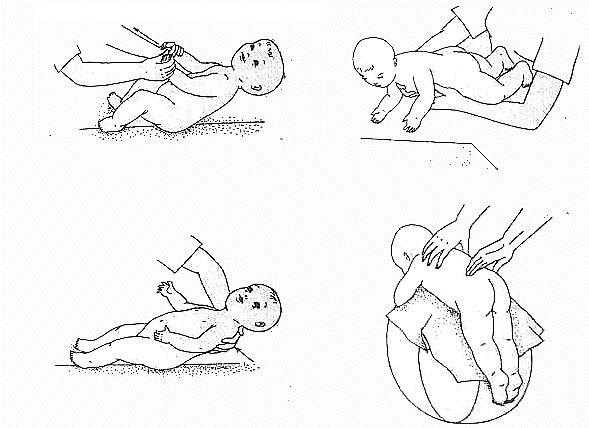 упражнения для ребенка 1-2 месяца