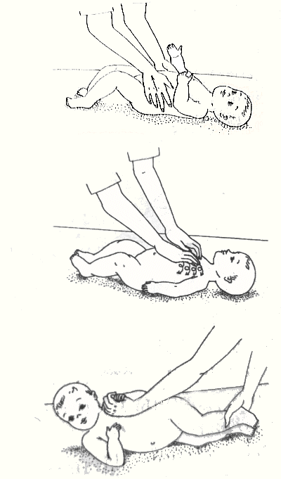 Массаж живота ребенка