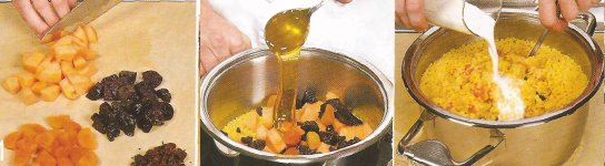 Пшенная каша с тыквой и сухофруктами